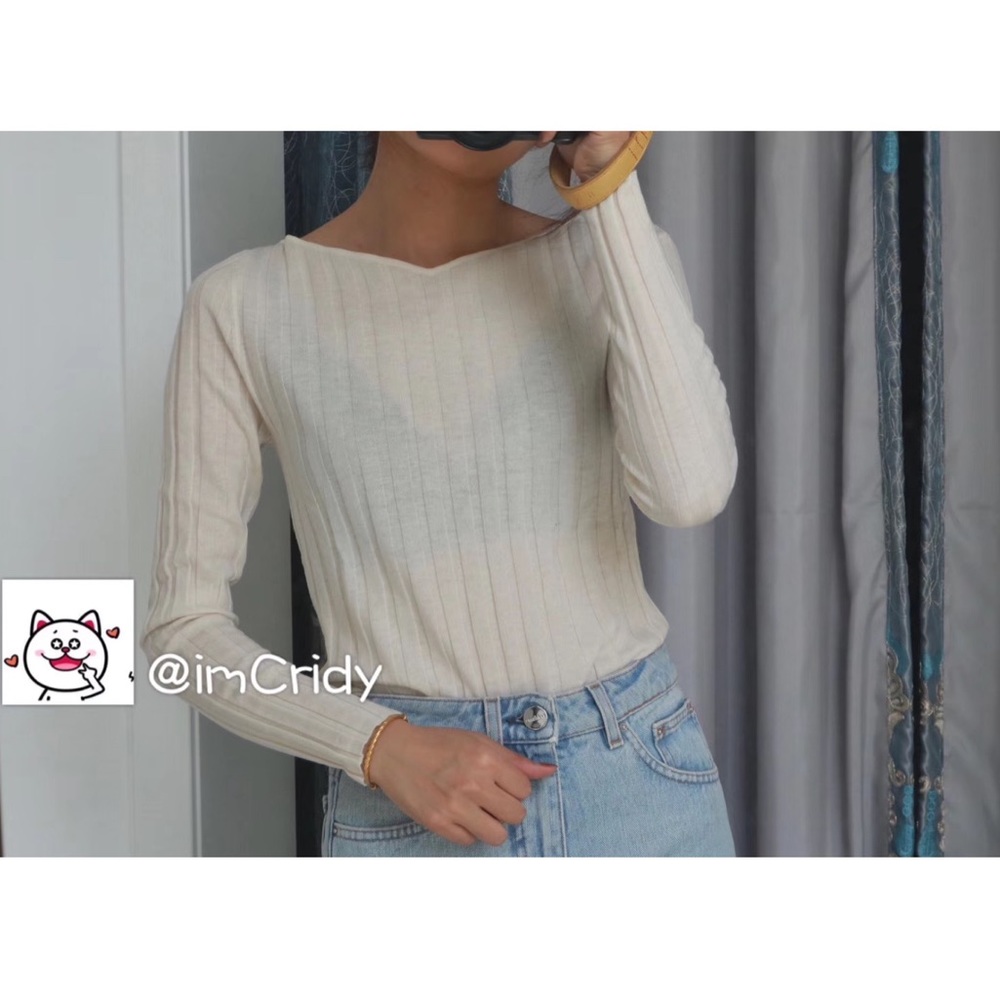 Toteme cashmere silk wool knit top